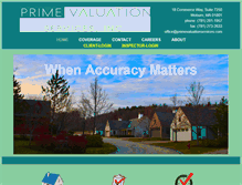 Tablet Screenshot of primevaluationservices.com